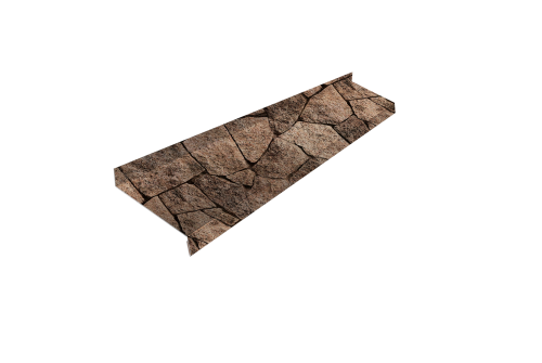 Отлив простой 150 0,45 Print Elite King Stone TwinColor (2м)