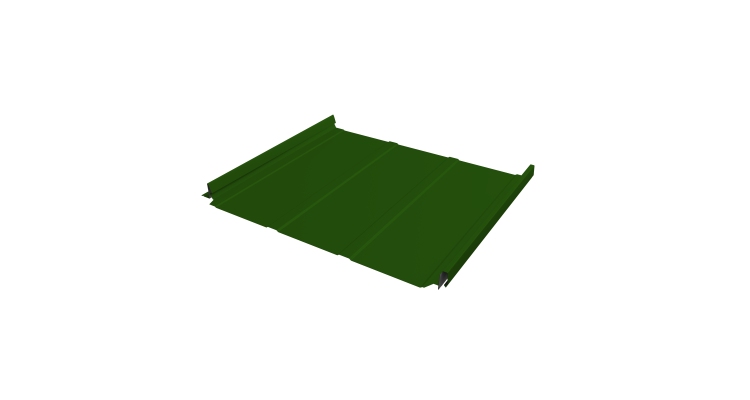 Кликфальц Pro Line Grand Line 0,45 PE с пленкой на замках RAL 6002 лиственно-зеленый