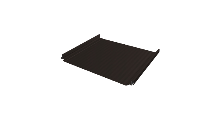 Кликфальц Pro Gofr Grand Line 0,5 Satin Matt с пленкой на замках RR 32 темно-коричневый