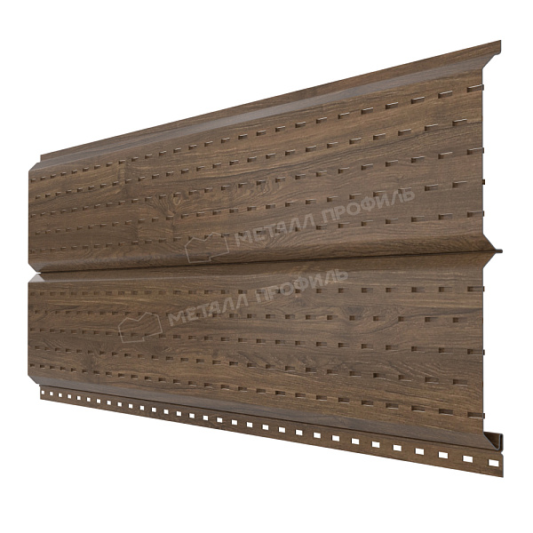 Софит Металл Профиль Lбрус-15х240 (ECOSTEEL_MA-12-Античный Дуб-0.45)