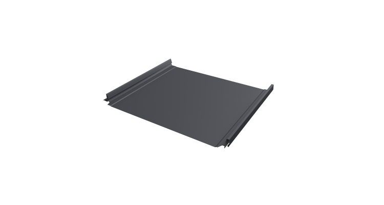 Кликфальц Pro Grand Line 0,5 Drap TX с пленкой на замках RAL 7024 мокрый асфальт