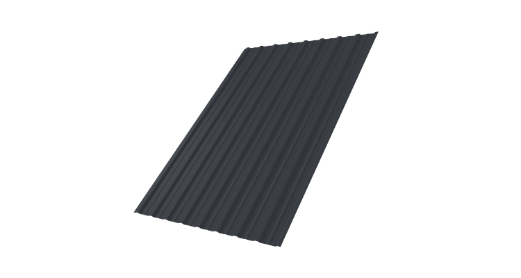 Профнастил С10A 0,5 PurPro RAL 7024 мокрый асфальт