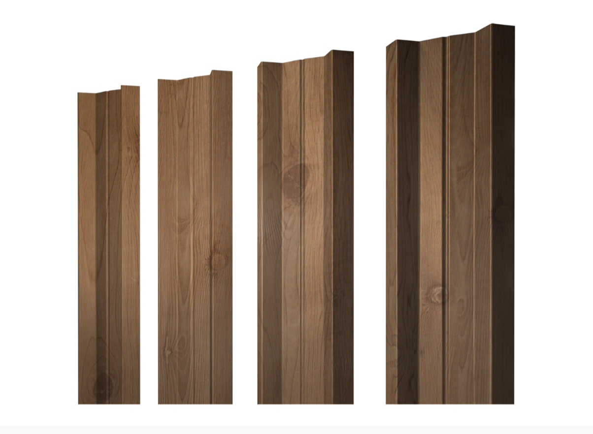 Штакетник М-образный А с прямым резом 0.45 Print Premium Pine Wood Fresh