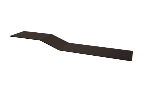 Планка крепежная фальц Grand Line 0,5 Satin Matt TX RR 32 темно-коричневый (3м)