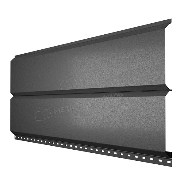 Сайдинг Металл Профиль Lбрус-15х240 (VALORI-20-DarkGrey-0.5)