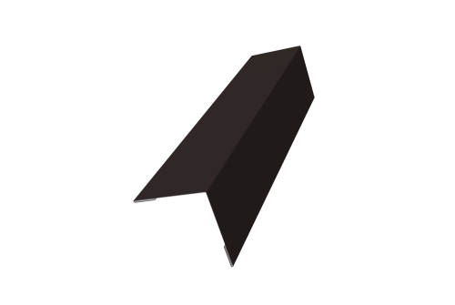 Угол внешний 50х50 0,45 Drap TX RAL 9005 черный (2м)