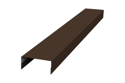 Крышка 30х20 жалюзи Texas 0,45 PE-Double RAL 8017 шоколад (2,5м)