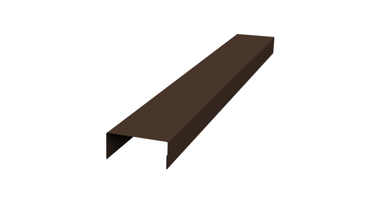 Крышка 45х20 жалюзи Texas 0,5 Rooftop Бархат RAL 8017 шоколад (2м)