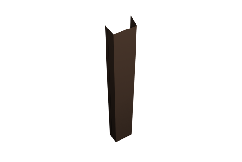 Крепежная планка нижняя Texas 0,45 PE-Double RAL 8017 шоколад (1,8м)