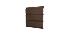 Софит металлический полная перфорация 0,5 Satin с пленкой RAL 8017 шоколад